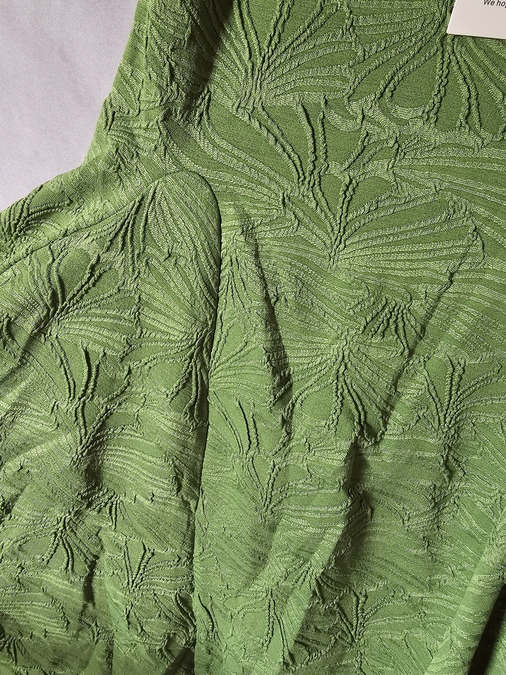 Green Textured Ruffle Sundress Size Medium - Picture 8 of 9
